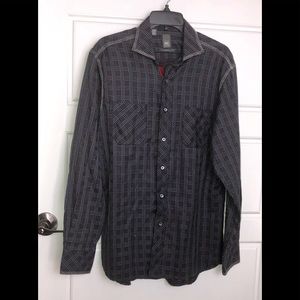 IKE New York Button Down Modern Fit Shirt Med